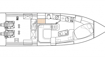 моторна лодка Schaefer 365 - план